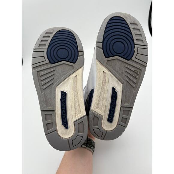 Nike Air Jordon 3 Retro Midnight Navy Sneakers Size Kids 13C - Picture 4 of 9